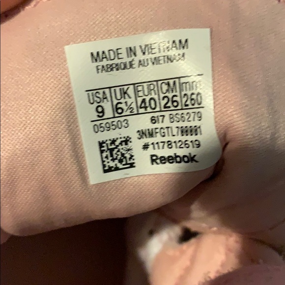 Woman’s Pink Reebok Sneakers - Picture 3 of 3